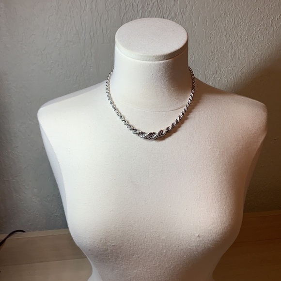 Ross & Simons Sterling Silver Graduated Rope Chain - Picture 4 of 17